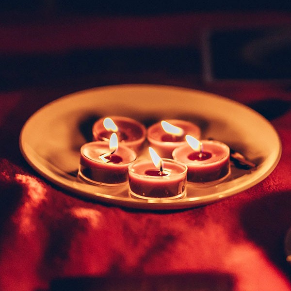 Svíčky u rituálu
