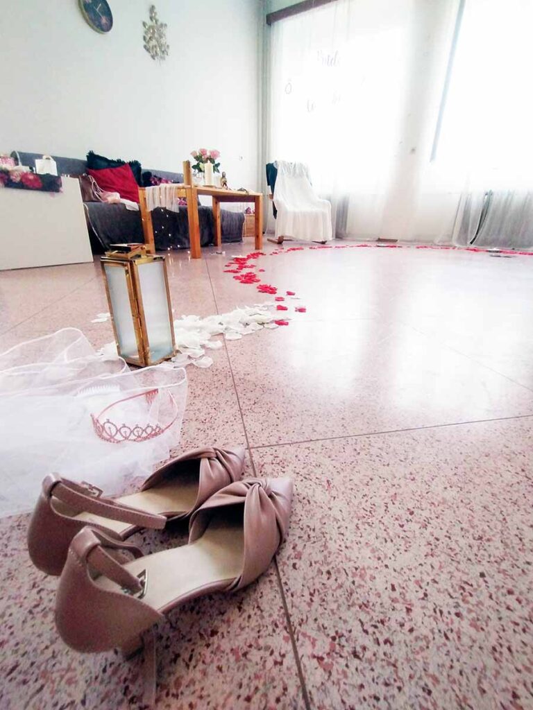 reference na předsvatební rituál pro nevěstu